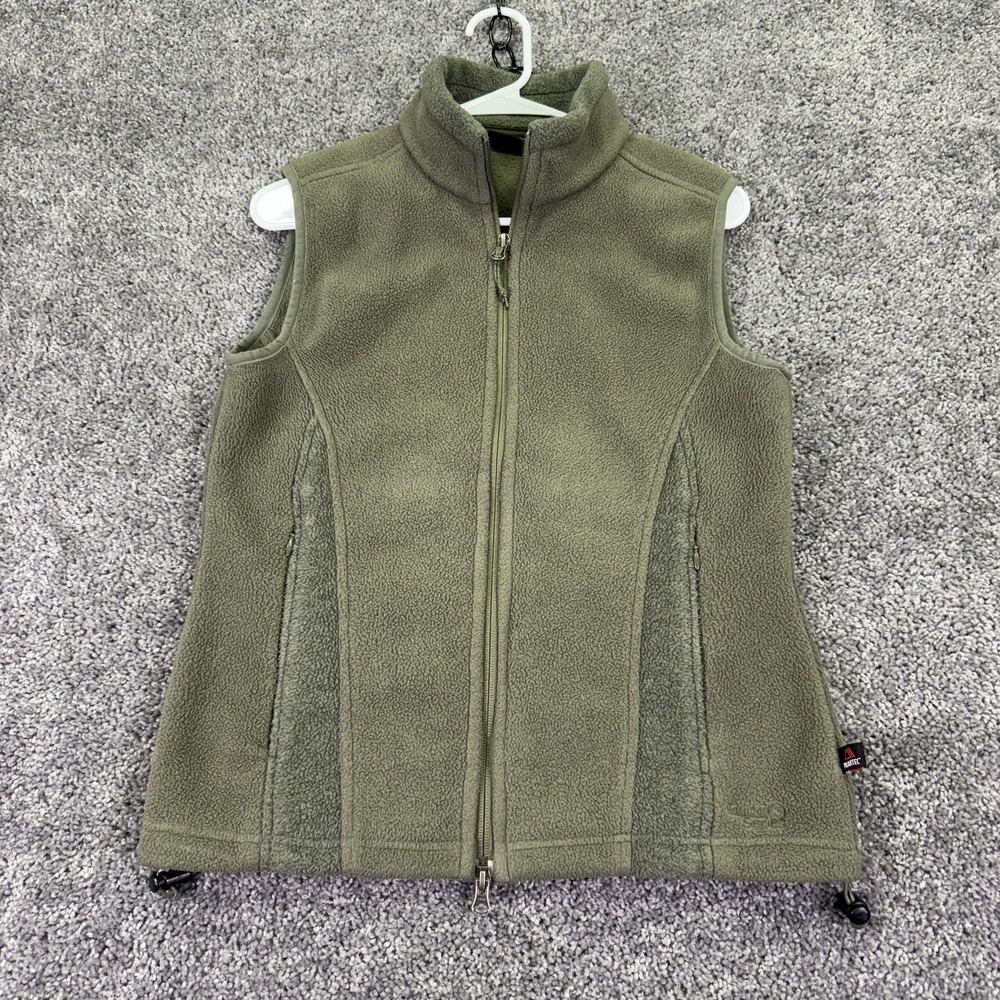 Guide Series Vest Womens Small Green Fleece Polartec Full Zip Outdoor Casual